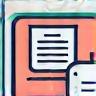 Icon representing the Pre-Production phase with stylized documents or blueprints